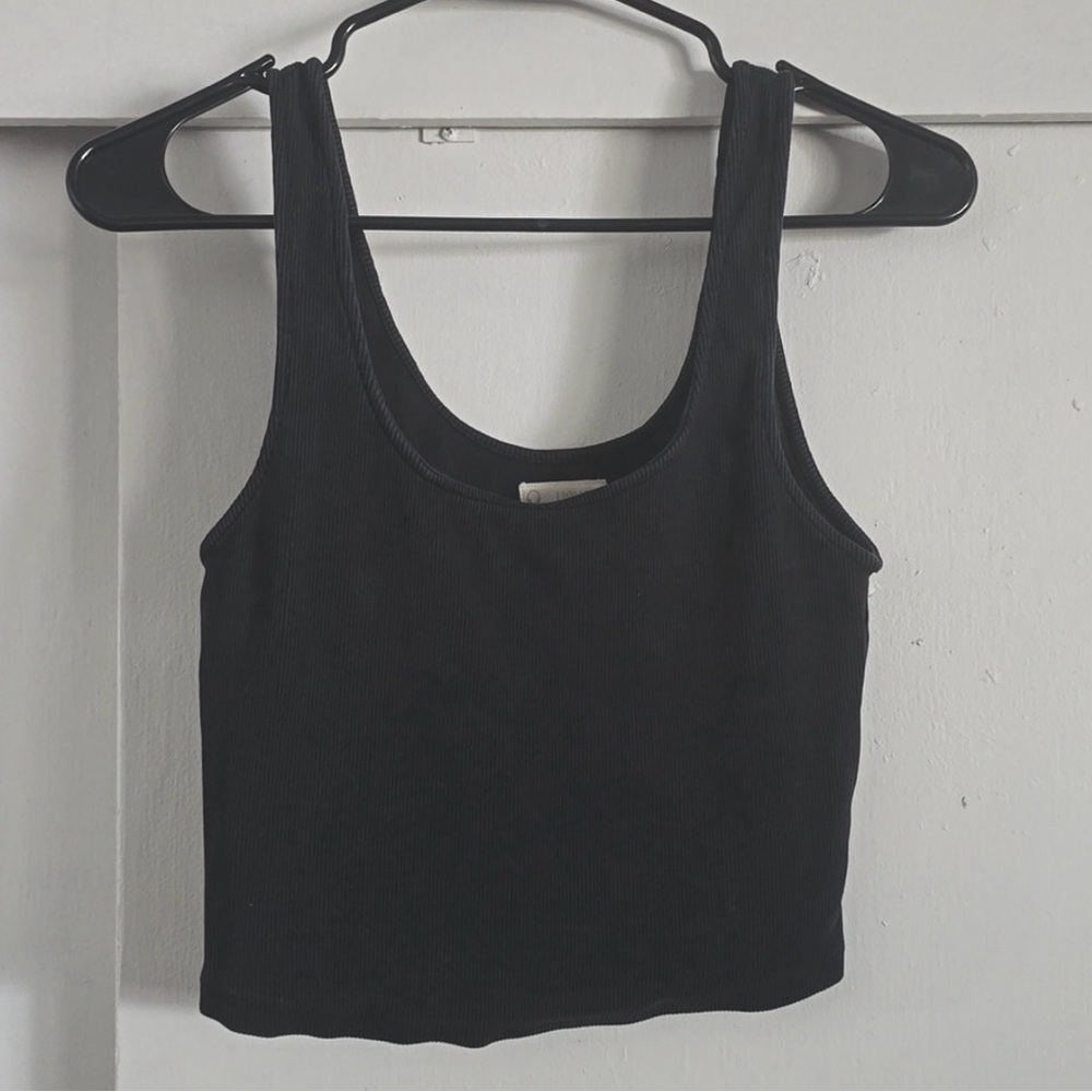 For Days 100% organic cotton ribbed crop tank top